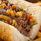 Nice-looking beef, but that bun could use more jus.